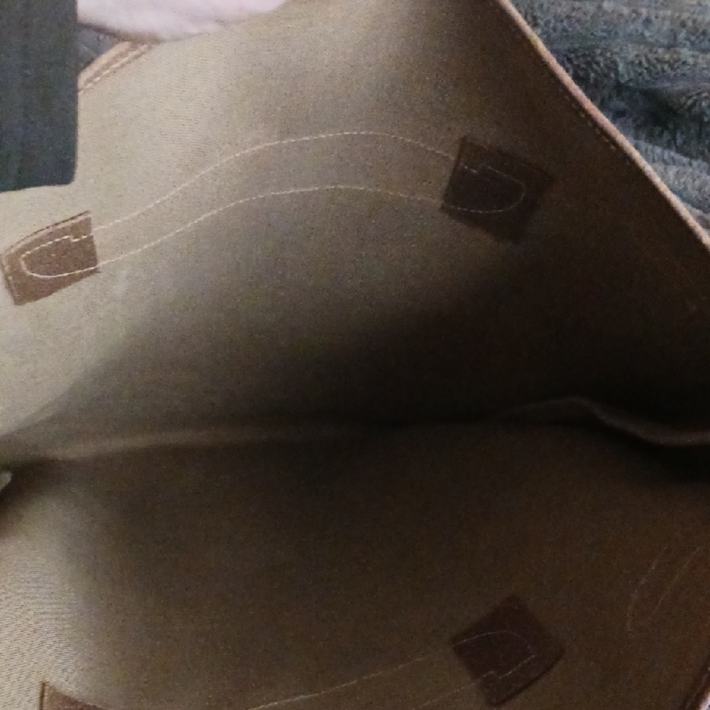 Gucci Supreme Coated Canvas Vintage Large Beige & Brown Laptop Tote Bag REHAB - Picture 11 of 11
